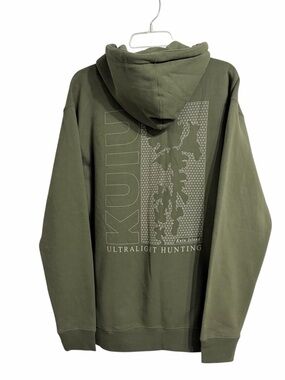 Kuiu Ultralight Hunting Graphic Hoodie Mens M Green Performance Outdoor Gorpcore